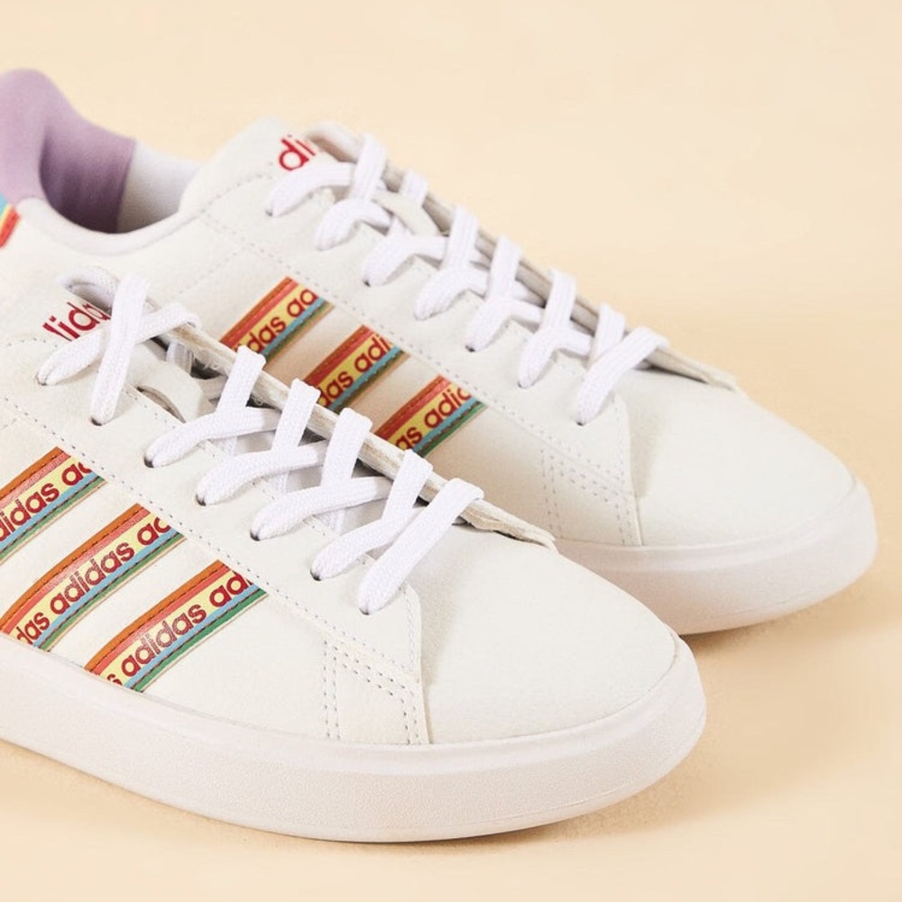 SOLD FARM Rio x Adidas Grand Court 2.0 Tennis Shoe Sneaker Footwear White EU 42 - Picture 4 of 12